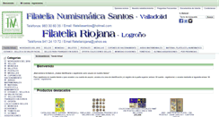 Desktop Screenshot of filateliasantos.com